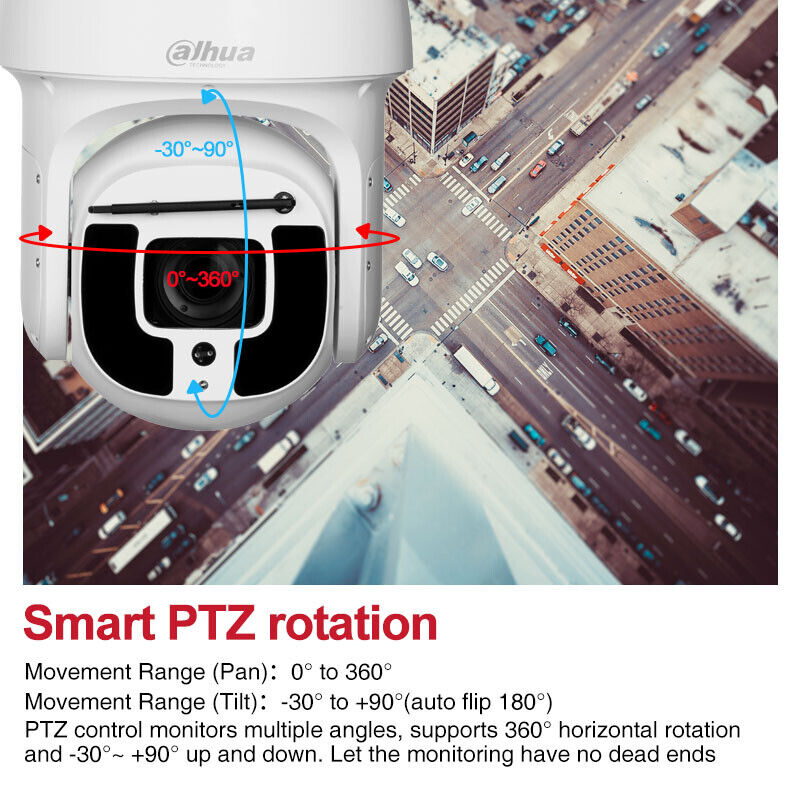 DAHUA SD8A840-HNF-PA Cámara de Seguridad IP POE 4K 8MP PTZ 360º 40X IR500m WIZMIND WIPER
