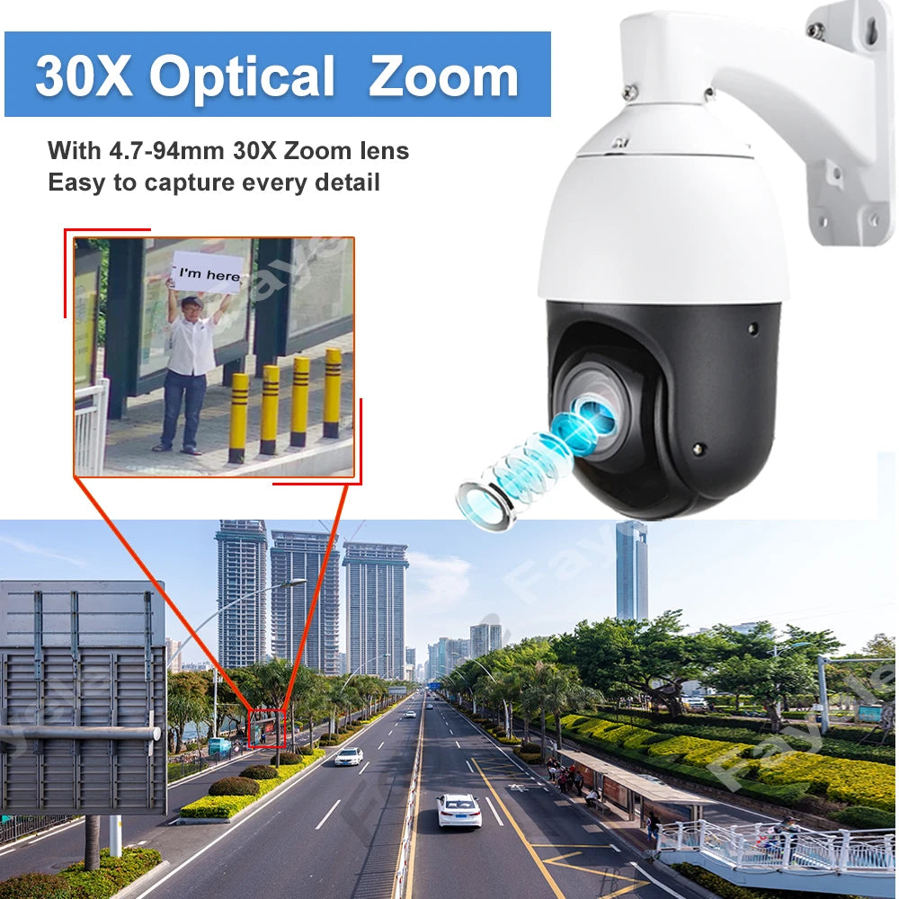DAHUA SD5A432GB-HNR Cámara de Seguridad IP POE 4MP 2K PTZ 360º 32X IR 150m WDR IK10 IP67 WIZSENSE