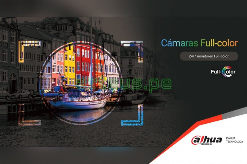 DAHUA DH-IPC-HDW2449T-S-LED Camara de Seguridad IP POE 2K 4MP 2.8mm IP67 WDR Micrófono IR/Led 30m FULLCOLOR WIZSENSE