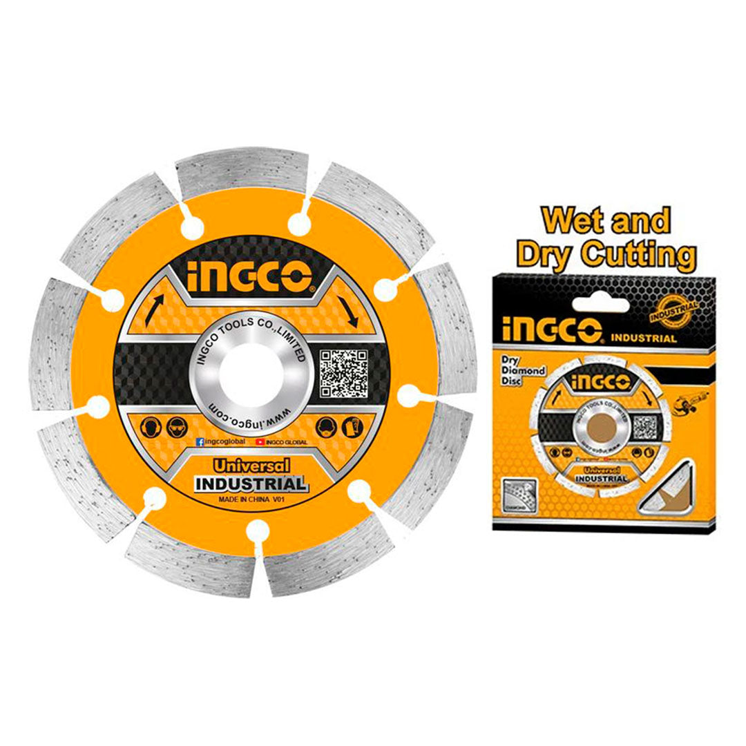 INGCO DMD011254 Disco de corte diamante ultrafino para WLC15008 125(5")x22.2mm, borde de malla