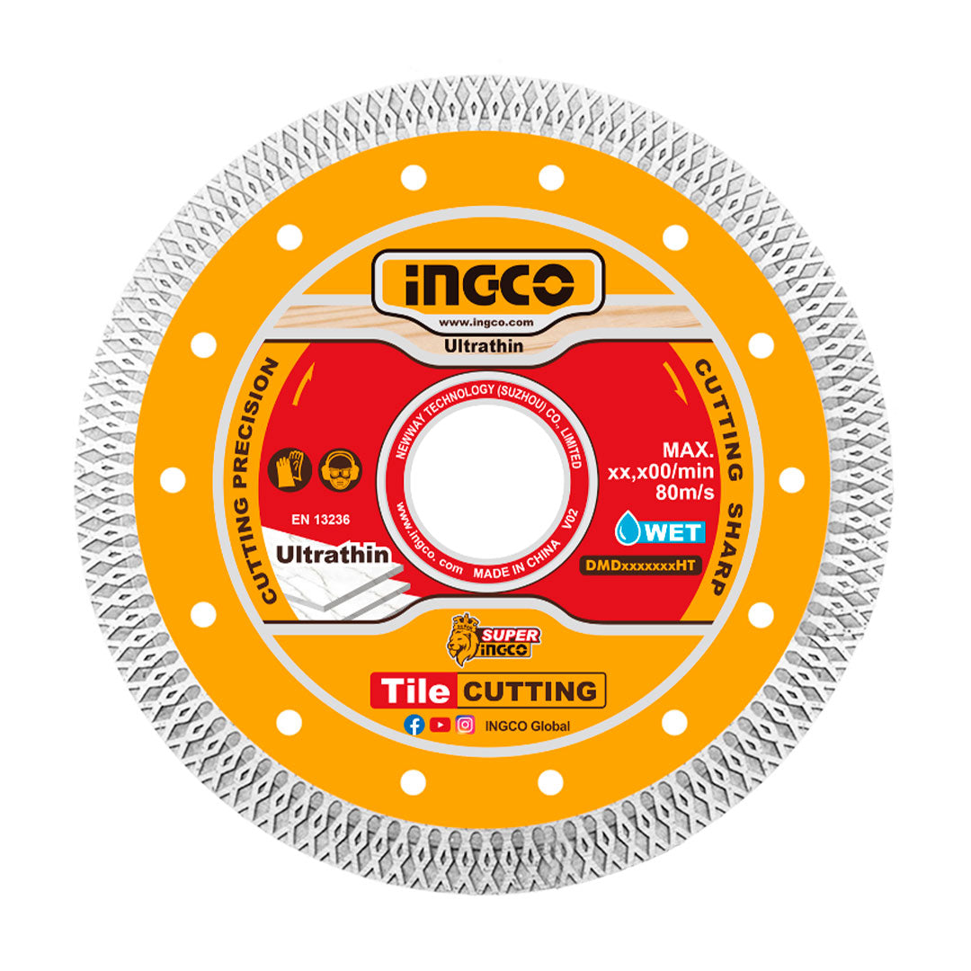 INGCO DMD081801HT Disco de diamante ultrafino 7'' (borde  de malla)