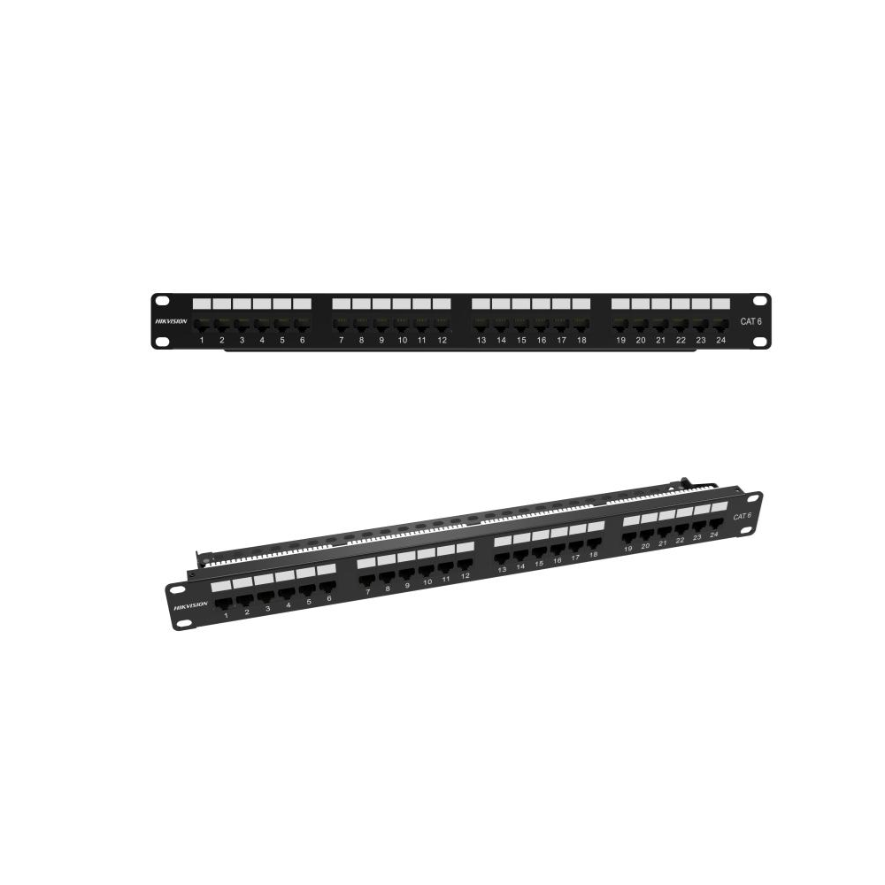 HIKVISION DS-1CP6U24-1U Patch Panel 24 Puertos Cat6