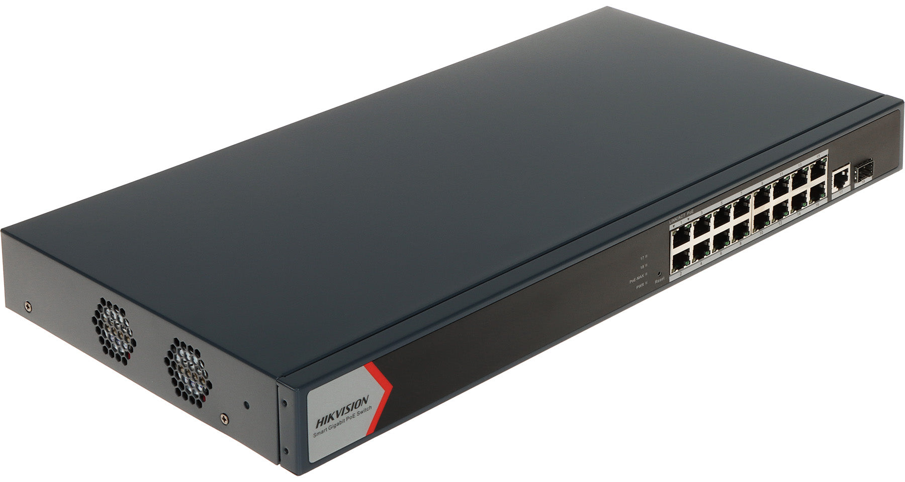 HIKVISION DS-3E1518P-EI Switch Administrable 16 Puertos PoE Gigabit + 2SFP 230W 300m