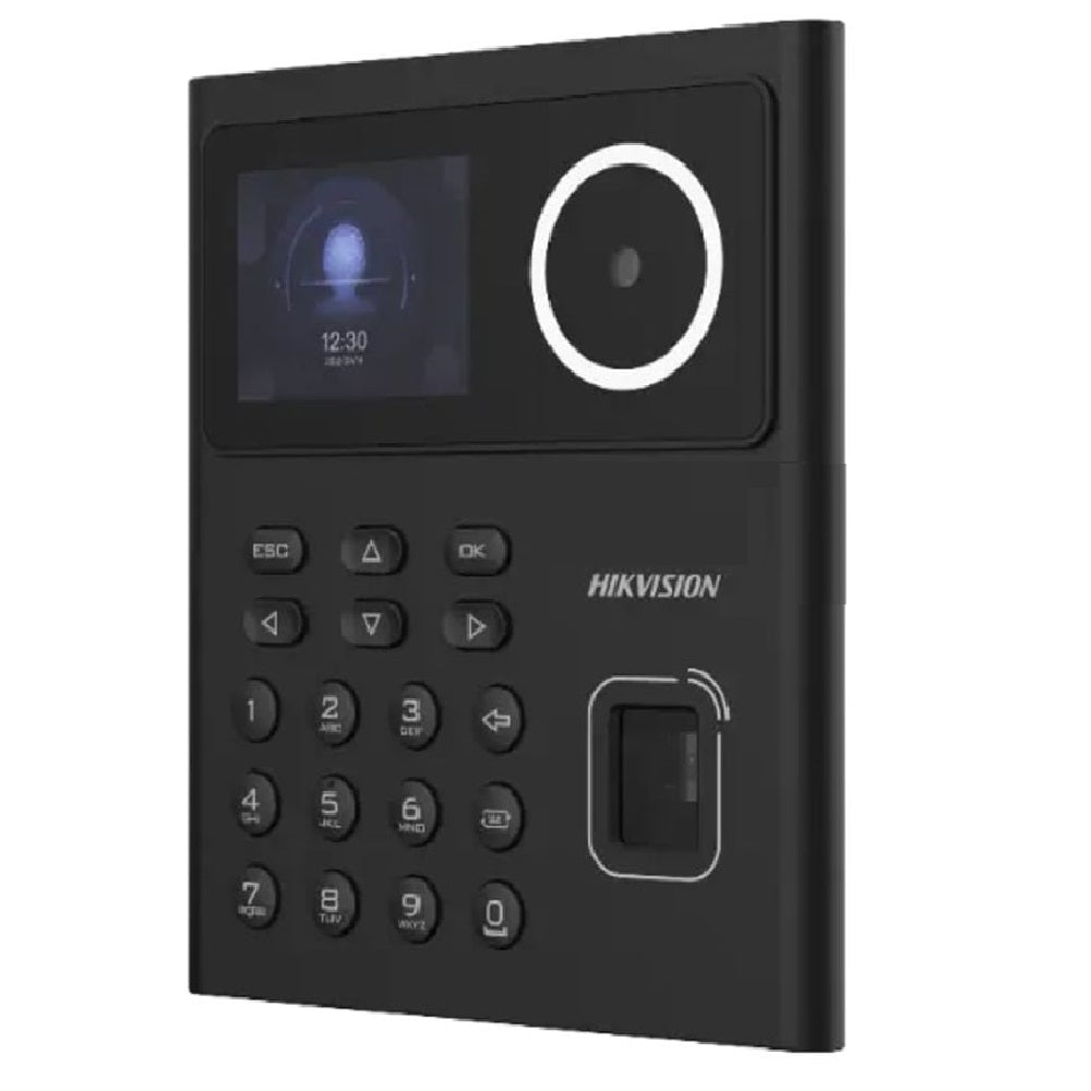 HIKVISION DS-K1T320EFWX-B Control de Acceso con Lector de Huella y Rostro Batería de Respaldo