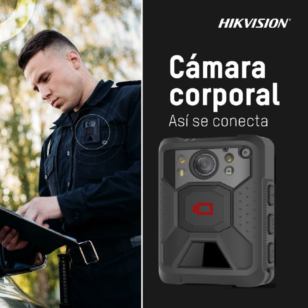 HIKVISION DS-MH2311/32G/GLE Cámara Corporal Bodycam 2MP 4G GPS WiFi
