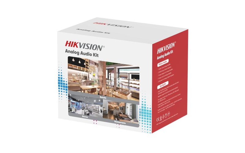 HIKVISION DS-QAE0KA60120-2 Kit de Amplificador de Audio + 2 Altavoces de Caja