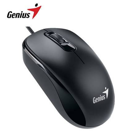 GENIUS DX-110 Mouse óptico 1000DPI, 3 botones, negro 31010116100