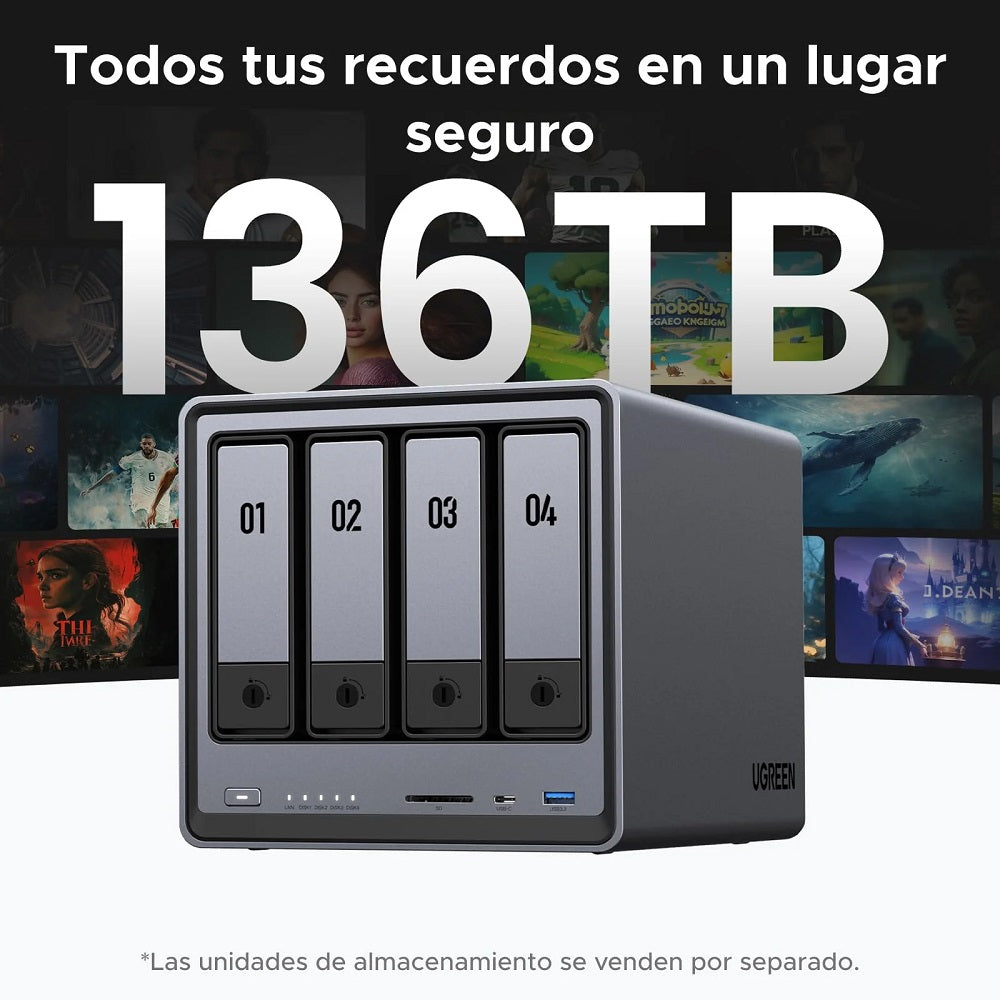 UGREEN DXP4800 35260 PLUS NAS Storage 4 Bahías HDD no incluidos