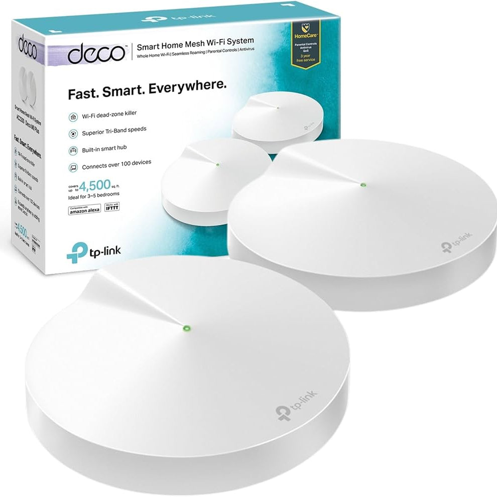 TP-LINK DECO M9 PLUS 2-Pack Router Mesh WiFi5 AC2200 Doble Banda