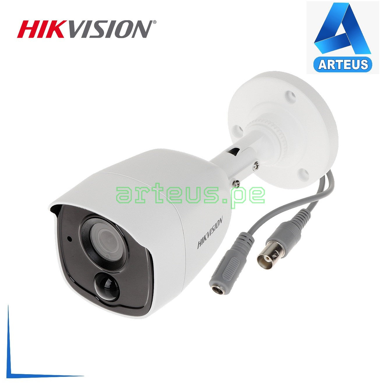 HIKVISION DS-2CE11D0T-PIRL Cámara de Seguridad 2MP con Sensor PIR Lente Fijo IR20