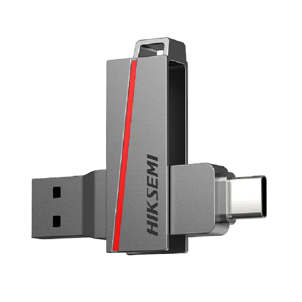 HIKSEMI Memoria USB Dual de 128GB USB-C y USB-A Gris HS-USB-E307C/128G