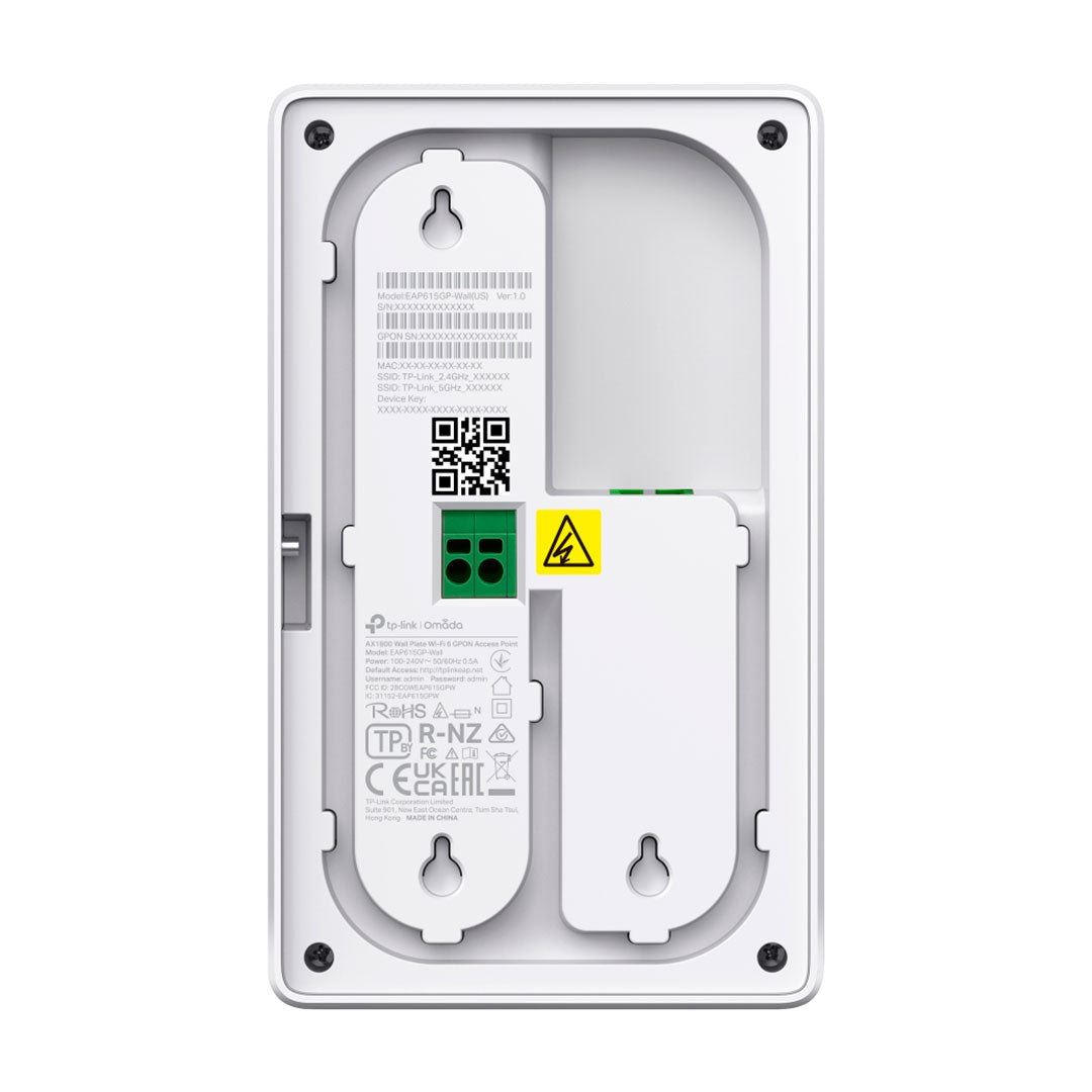 TP-LINK EAP615GP-Wall Access Point WiFi6 Omada AX1800 Doble Banda