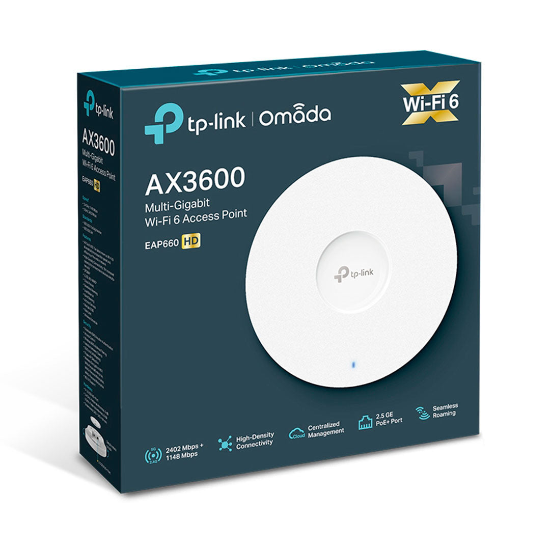 TP-LINK EAP650 Access Point Wifi6 AX3000 Doble Banda Gigabit PoE