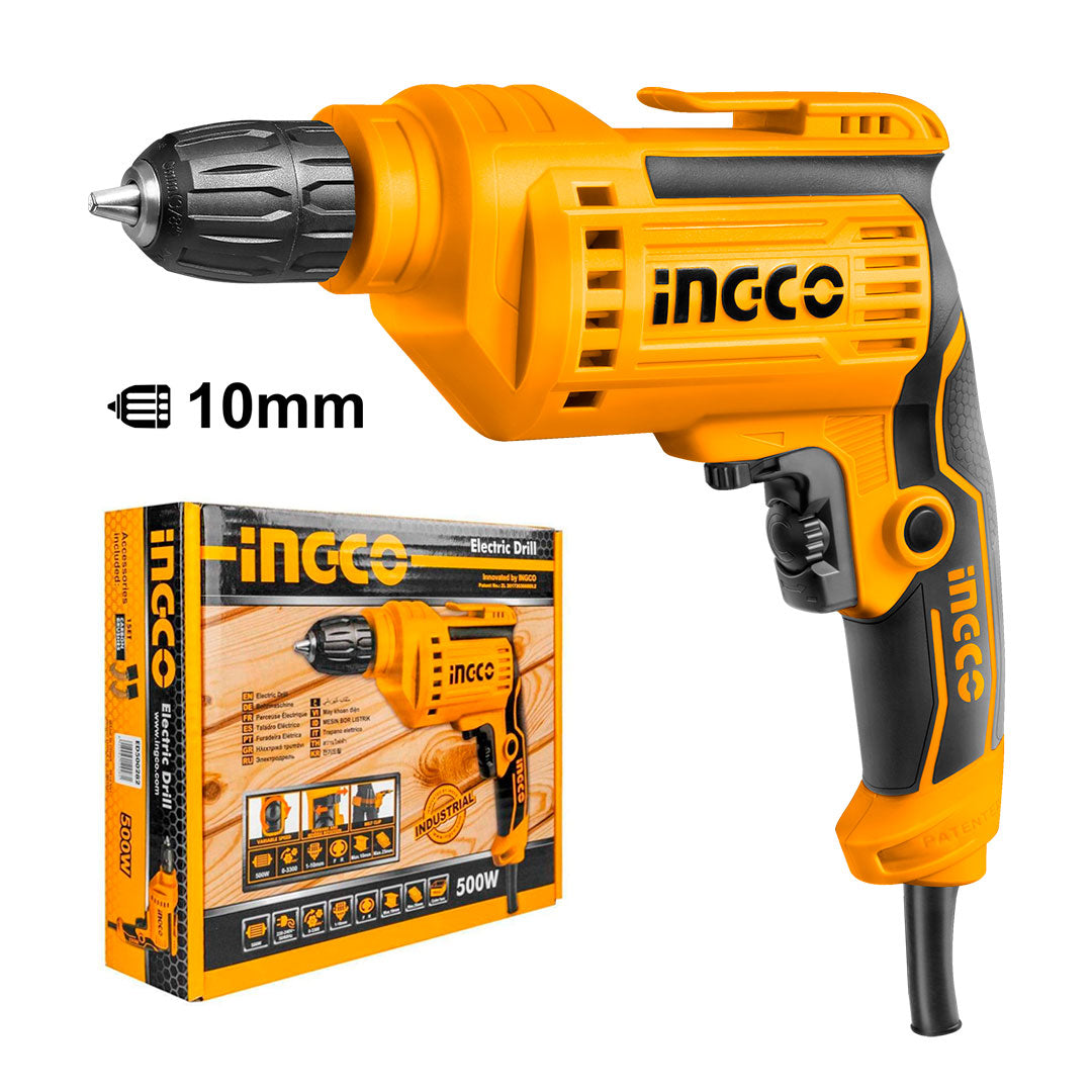 INGCO ED500282 Taladro eléctrico 500w+ accesorios