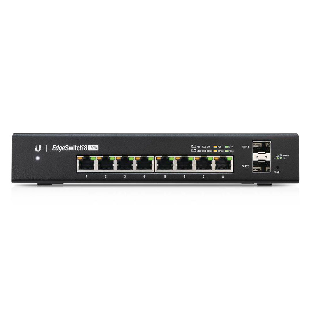 UBIQUITI ES-8-150W Switch PoE EDGEMAX 8 PUERTOS 2SFP 150W L2