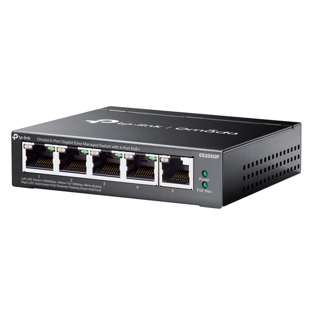 TP-LINK ES205GP Switch Omada 5 Puertos Gigabit con 4P PoE