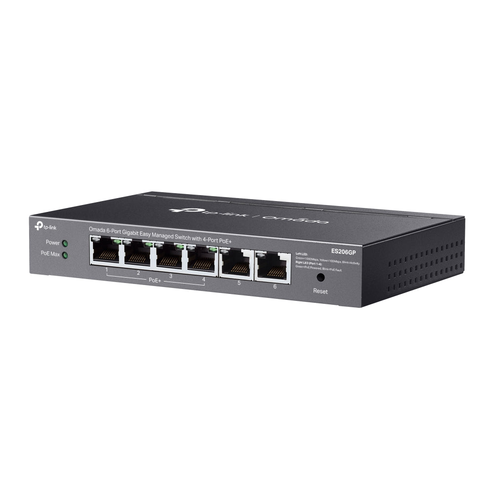 TP-LINK ES206GP Switch 6 Puertos Gigabit Easy con 4 puertos PoE+