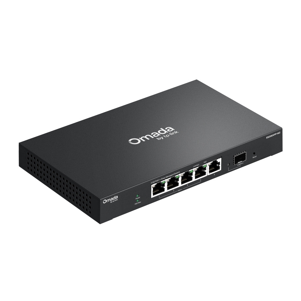 TP-LINK ES206XPP-M2 Switch PoE++ 5 Puertos 2.5G 1SFP+ 10G OMADA 120W Administrable