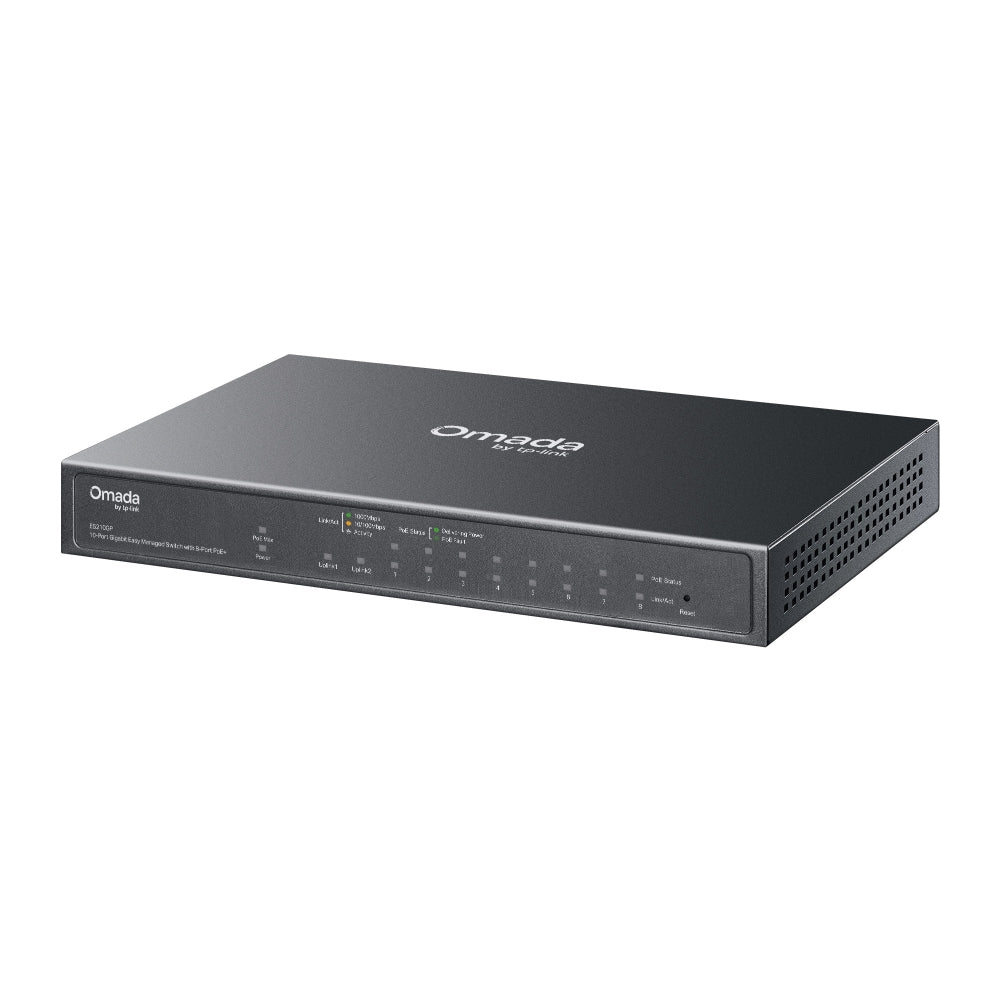 TP-LINK ES210GP Switch Omada Easy Managed 10 Puertos con 8 Puertos PoE+