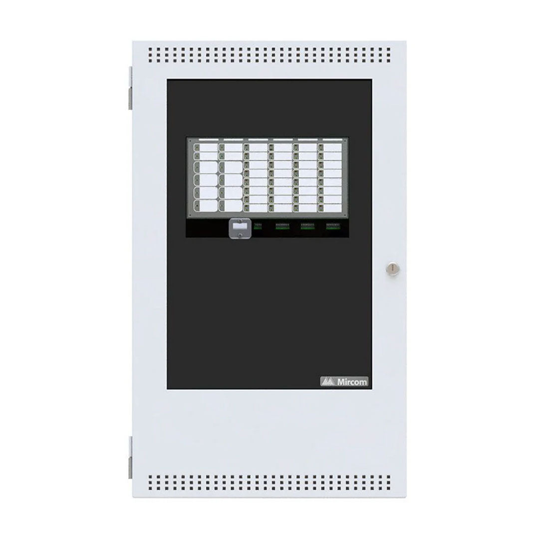 MIRCOM FA-1008KADS Panel de alarma contra incendio convencional 8 zonas expandible a 24 zonas 24v 2 hilos