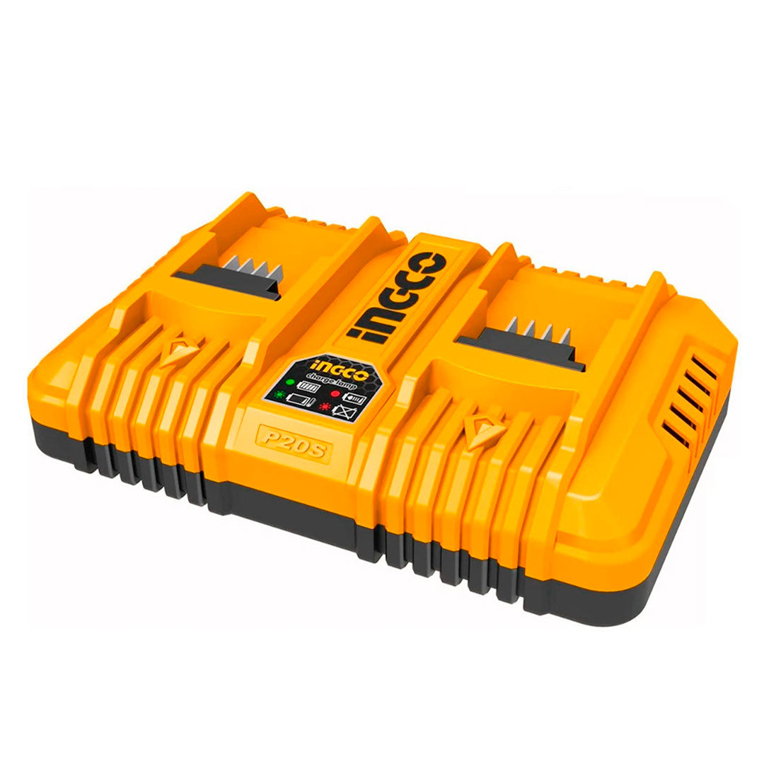 INGCO FCLI2034 Cargador doble 4.0Ah de carga rápida inteligente