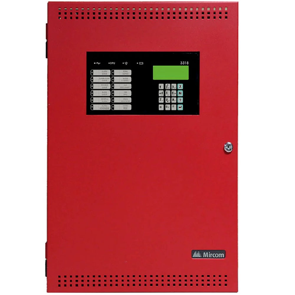 MIRCOM FX-3318 Panel de Alarma de Incendios direccionable 318 puntos protocolo AP/CLIP