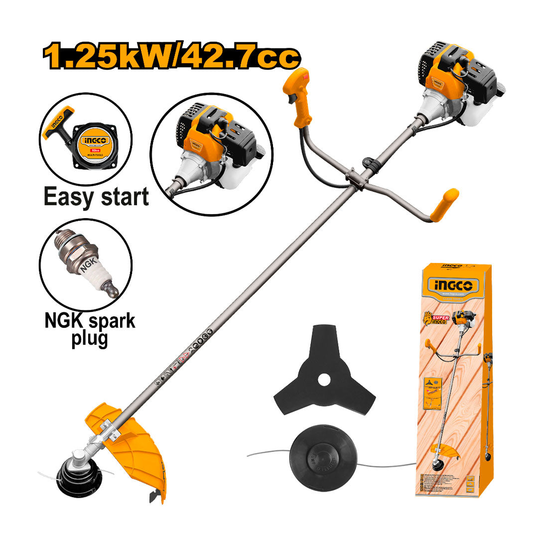 INGCO GBC5434411 Desmalezadora a gasolina 43CC, 2HP