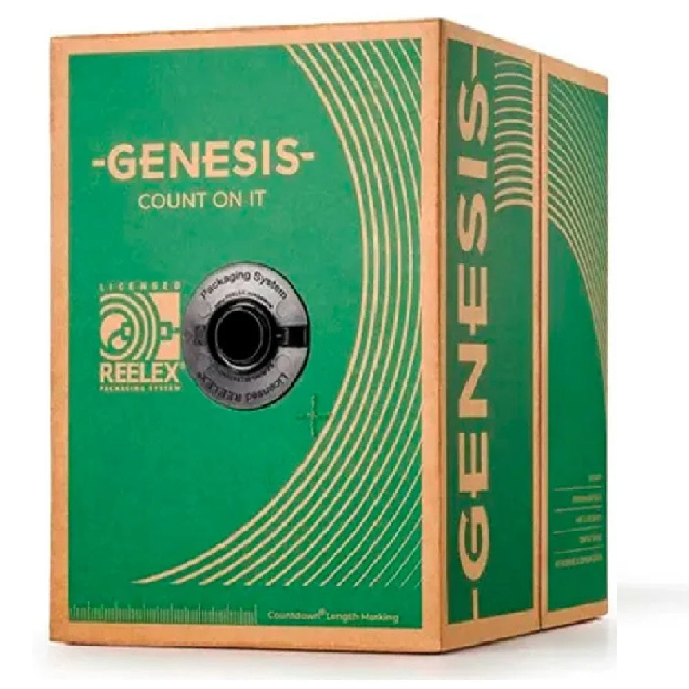 GENESIS 43061104 Cable sólido para incendio FPLR 2x18 AWG 305m