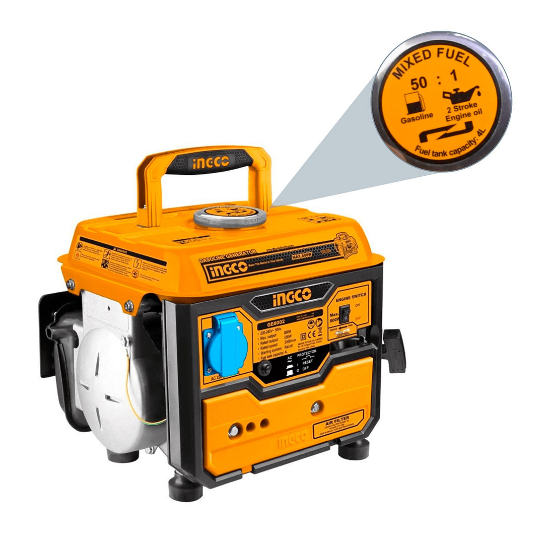 INGCO GE8002-5 Generador eléctrico a gasolina 800w