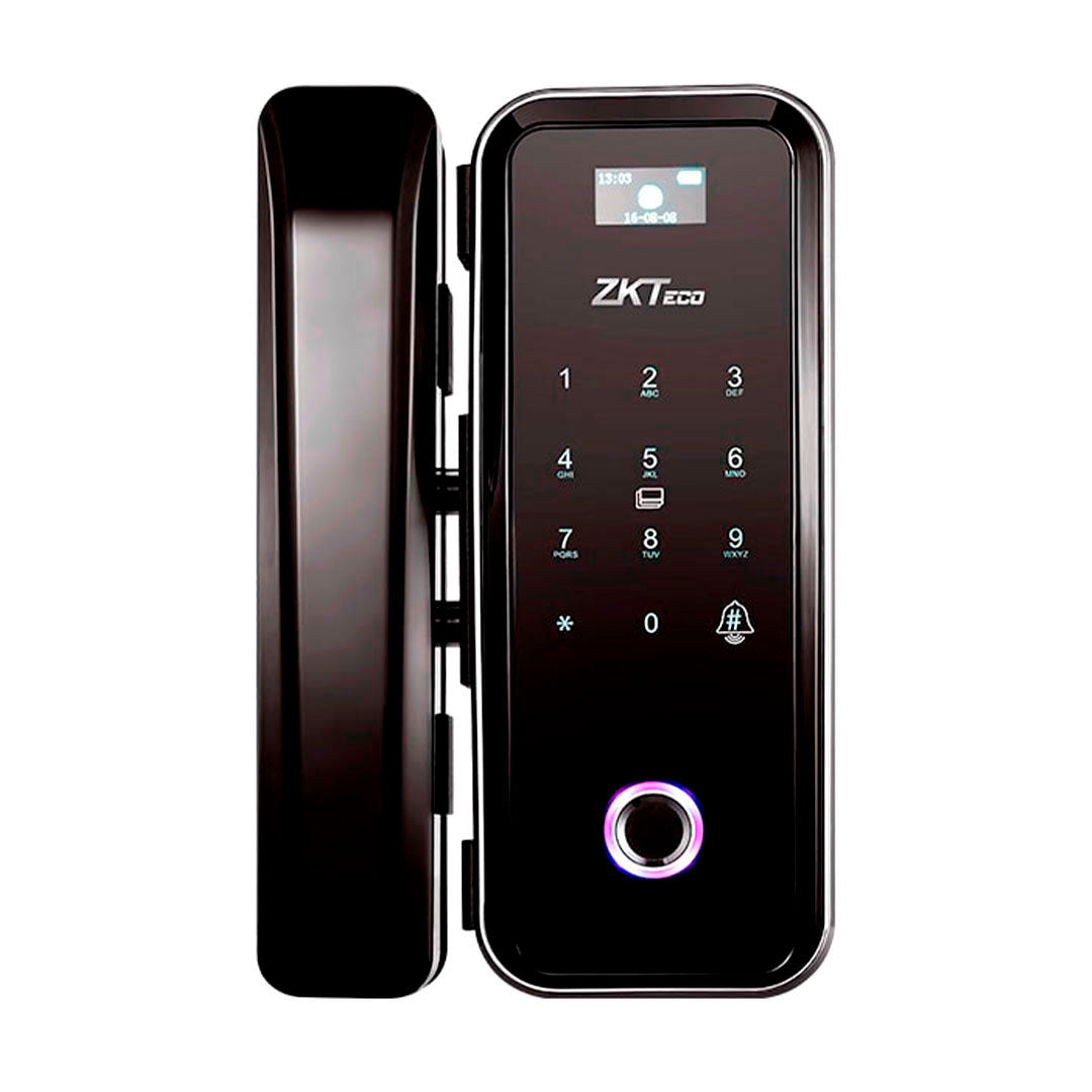 ZKTECO GL300W/R Cerradura Inteligente WIFI Derecho con Lector de Huella, Tarjeta MIFARE, PIN