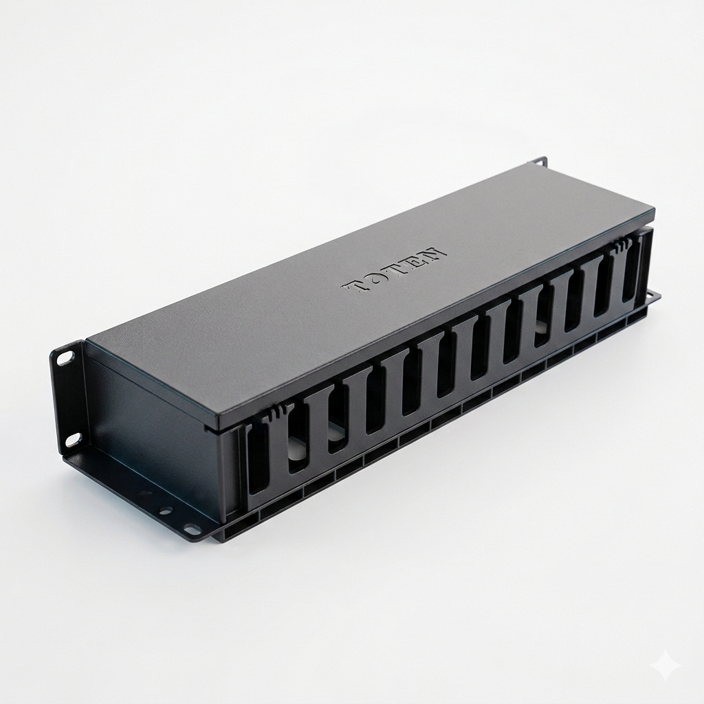 TOTEN 981500120 Ordenador Plástico Para Cables 2RU