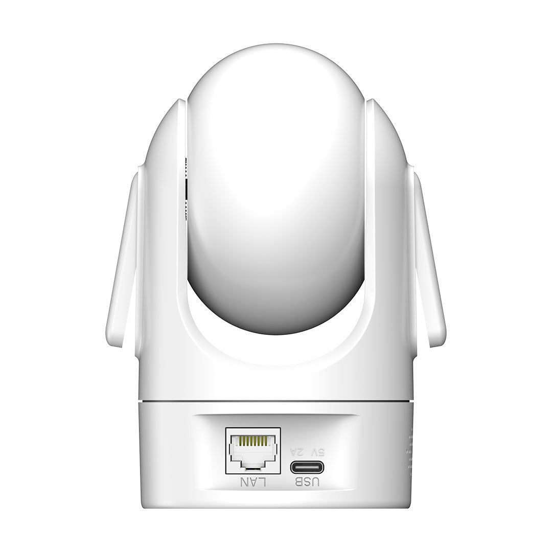 DAHUA H2C Cámara de seguridad inalámbrica Wi-Fi 2 MP, movimiento horizontal y vertical para interiores, foco fijo