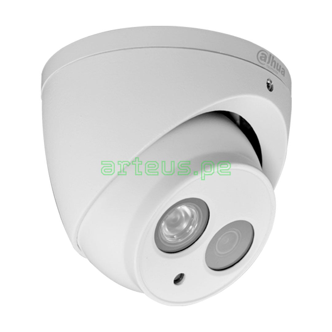 DAHUA HAC-HDW1801EM-A Cámara de Seguridad Analógica 4K 8MP Domo, 3.6 mm Infrarrojo 50m