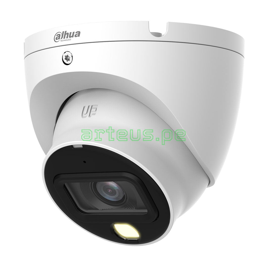 DAHUA HAC-HDW1809TLMN-A-LED Cámara de Seguridad Analógica 4K domo, 3,6mm infrarrojo 20m, Full Color