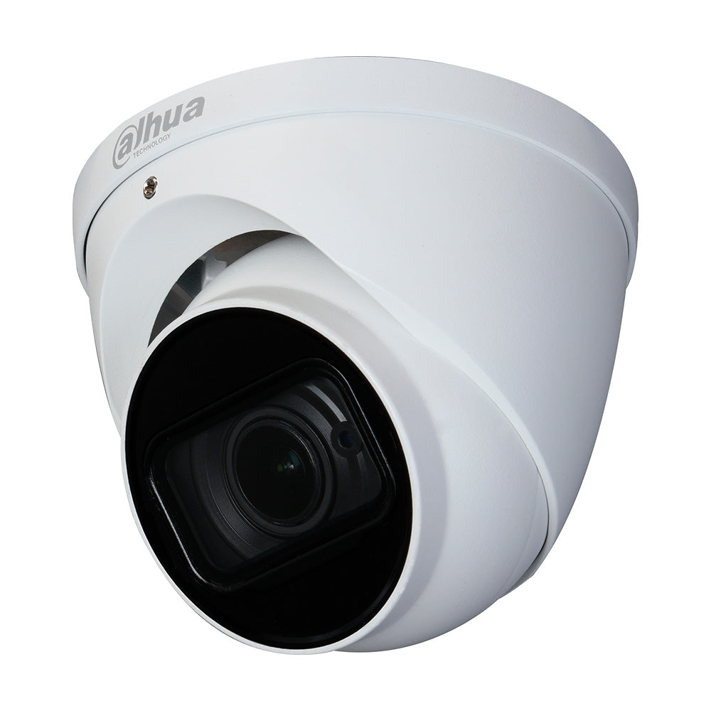 Cámara de videovigilancia tipo domo blanca para seguridad electrónica y monitoreo