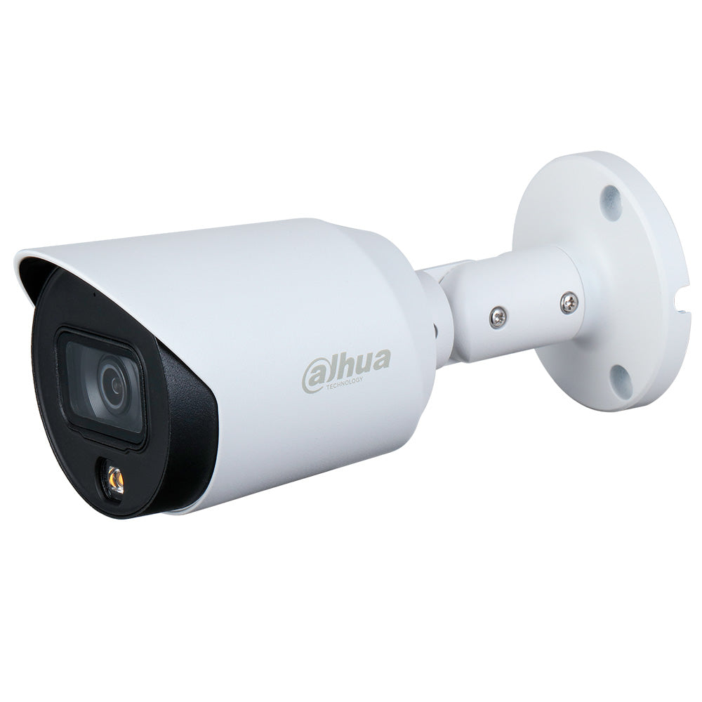 Cámara de seguridad tipo bala Dahua para videovigilancia exterior, color blanca