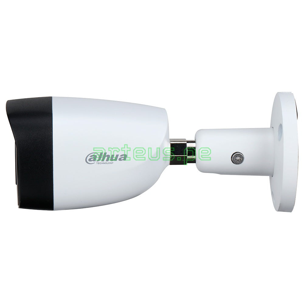 DAHUA HAC-HFW2241CMN-A Cámara de Seguridad Analógica 2MP Full HD, 2.8mm IR 30m, WDR, IP67, Micrófono