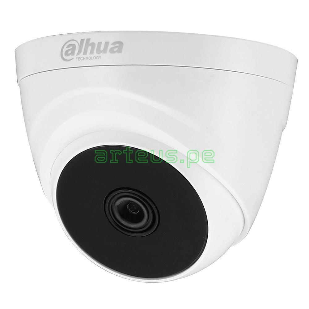 Cámara de seguridad tipo domo blanca Dahua para videovigilancia y monitoreo de redes