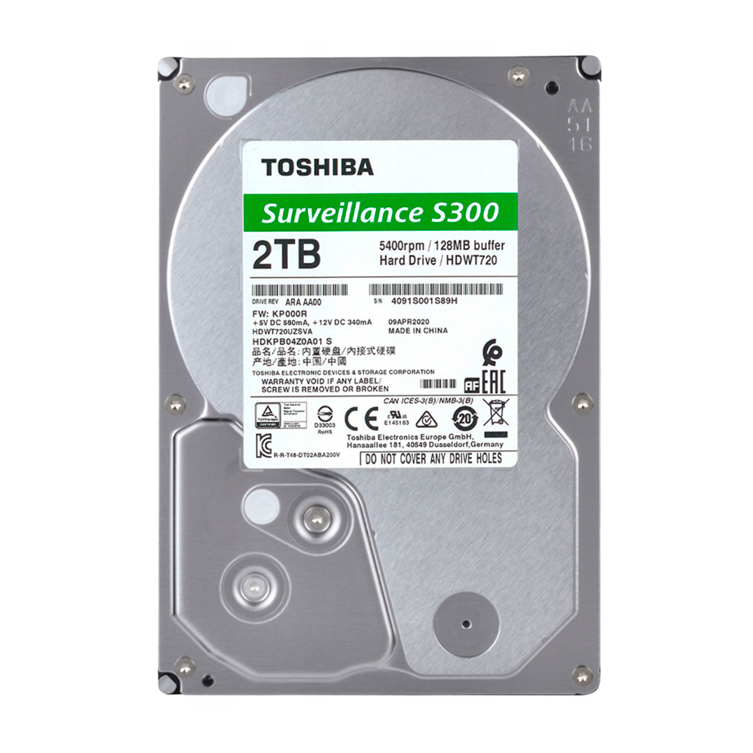 TOSHIBA HDWT720UZSVA Disco Duro S300 2TB 5400RPM 3.5"