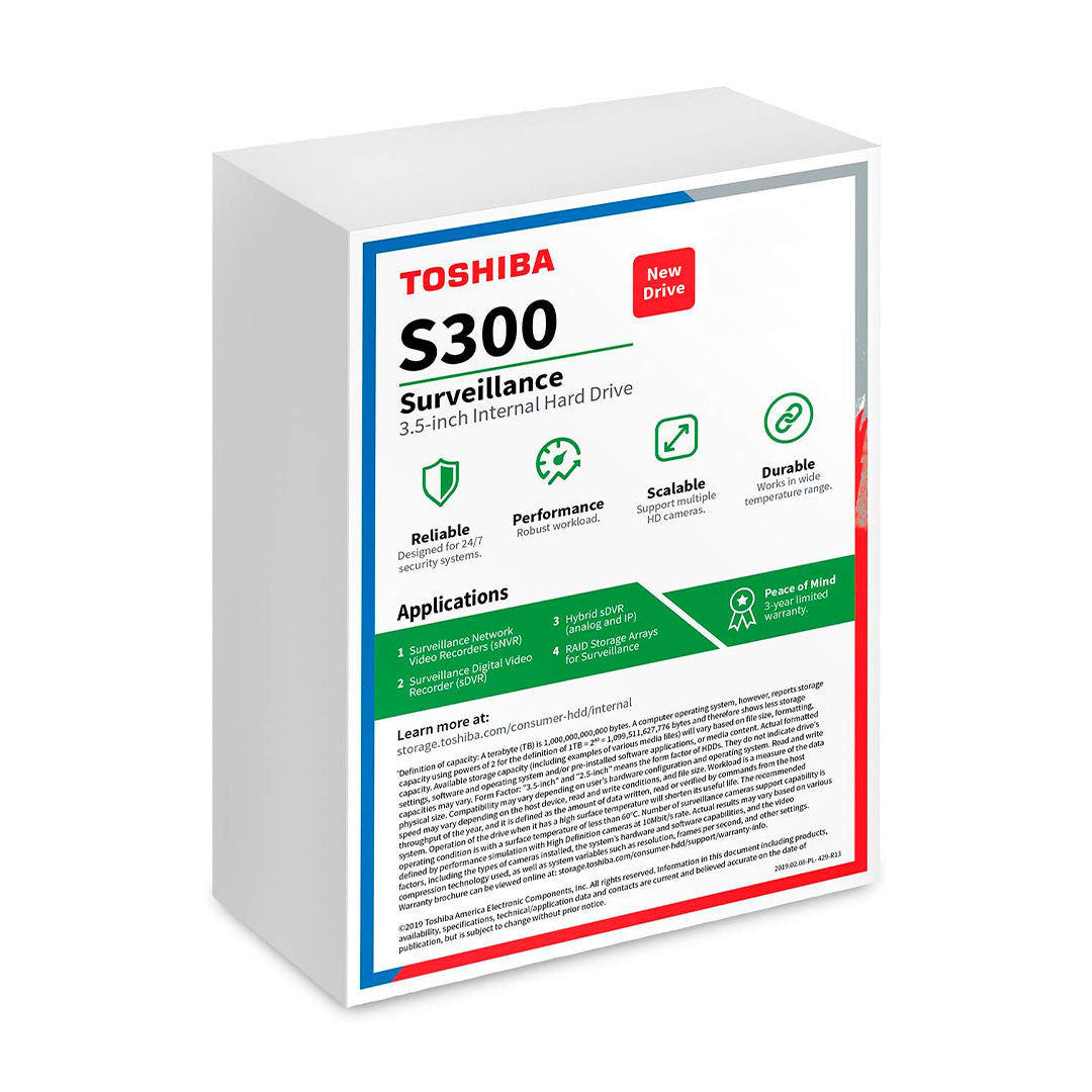 TOSHIBA HDWT720UZSVA Disco Duro S300 2TB 5400RPM 3.5"