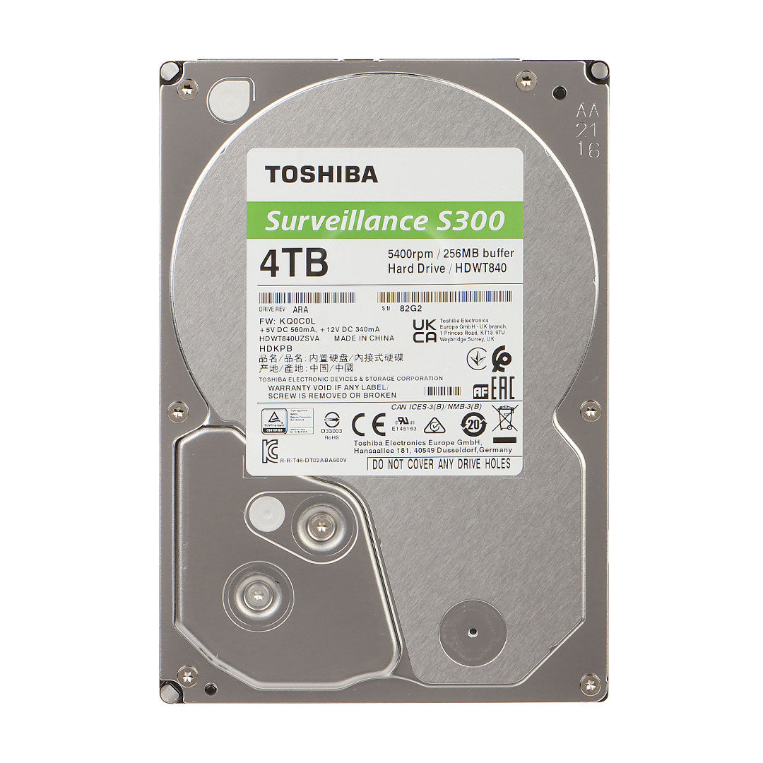 TOSHIBA HDWT840UZSVA Disco Duro S300 4TB 5400RPM 3.5"
