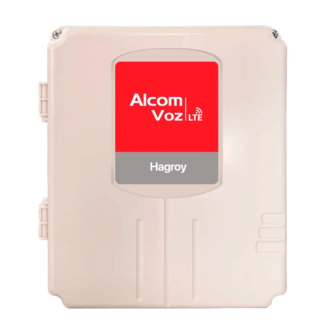 HAGROY KIT-HG-ALCV-4G220 Kit Alarma Alcom Voz: Panel Alcom, Batería, Bocina y Pulsador