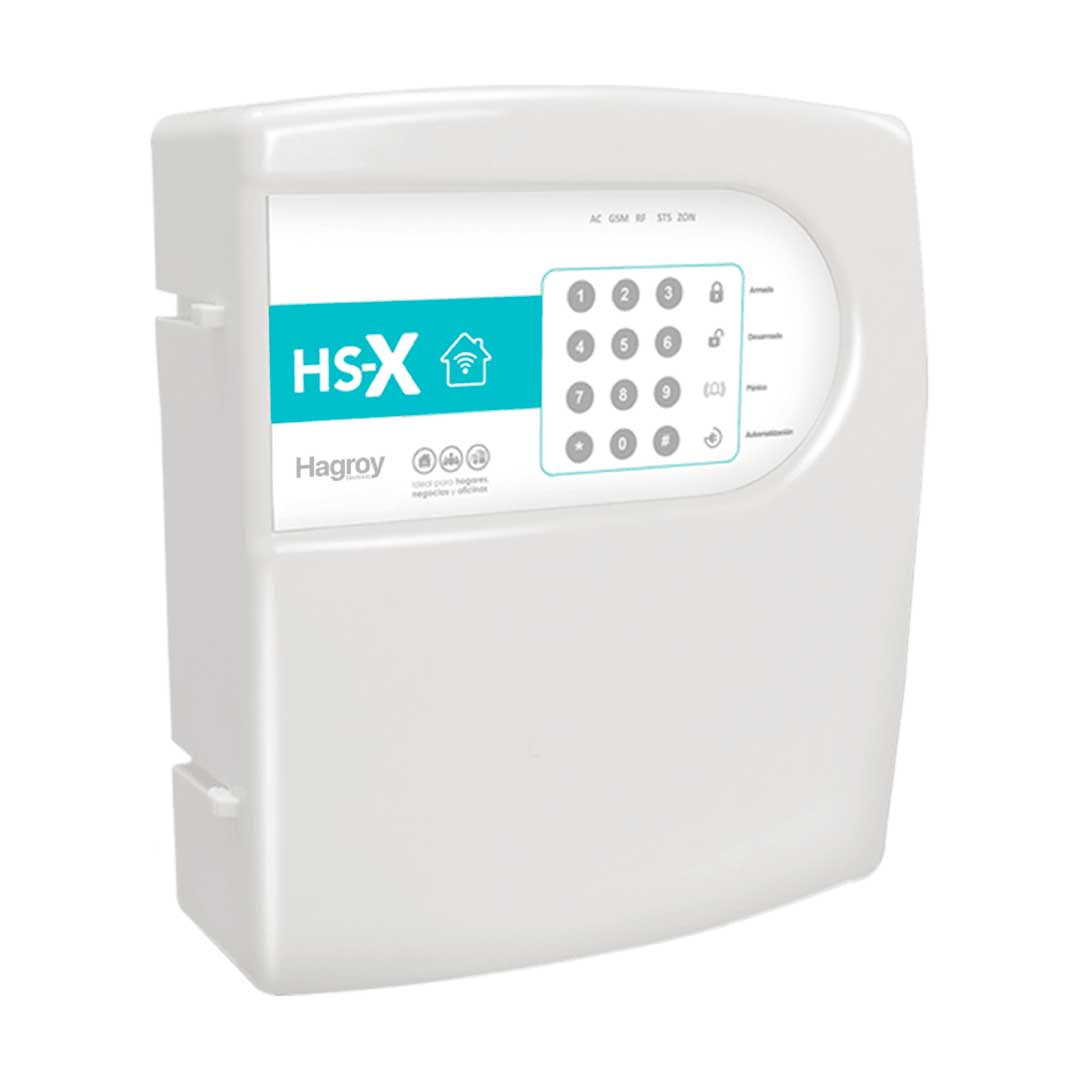 HAGROY HG-AR-HSX Panel de Alarma 8 Zonas Cableadas y 24 Zonas Inalámbricas APP iHagroy