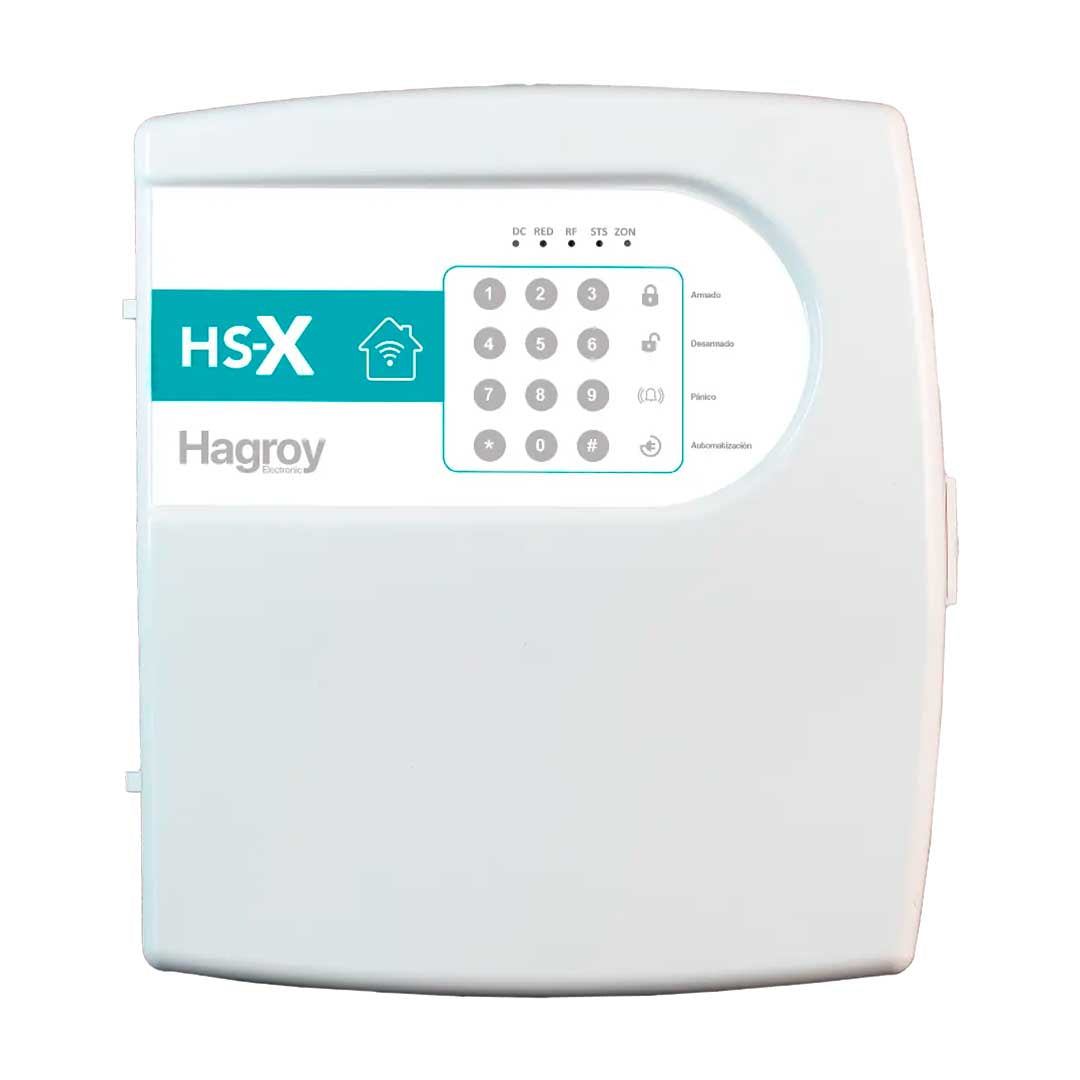 HAGROY KIT-HSX-CAB Kit de Alarma Cableado: HS-X, Sirena, Batería, Pir y Magnético APP iHagroy
