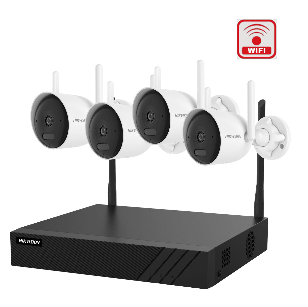 HIKVISION NK844WBH EASYLINK Kit WiFi NVR 8ch + 4 Cámaras Dual