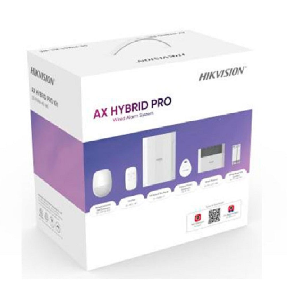 HIKVISION DS-PHA64-KIT AX PRO Kit de Alarma Híbrida 8 Zonas con Dispositivos Cableados