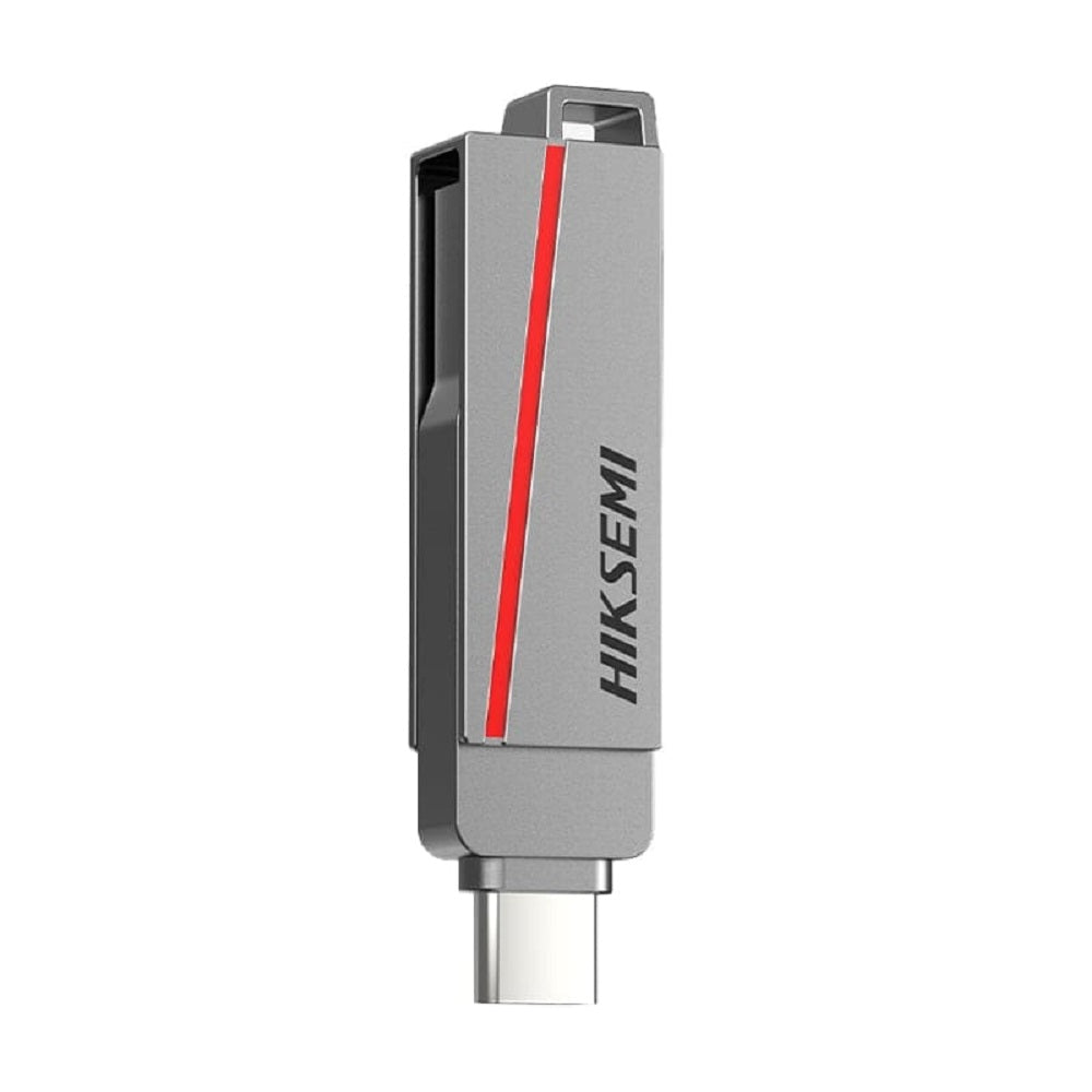 HIKSEMI Memoria USB Dual de 128GB USB-C y USB-A Gris HS-USB-E307C/128G