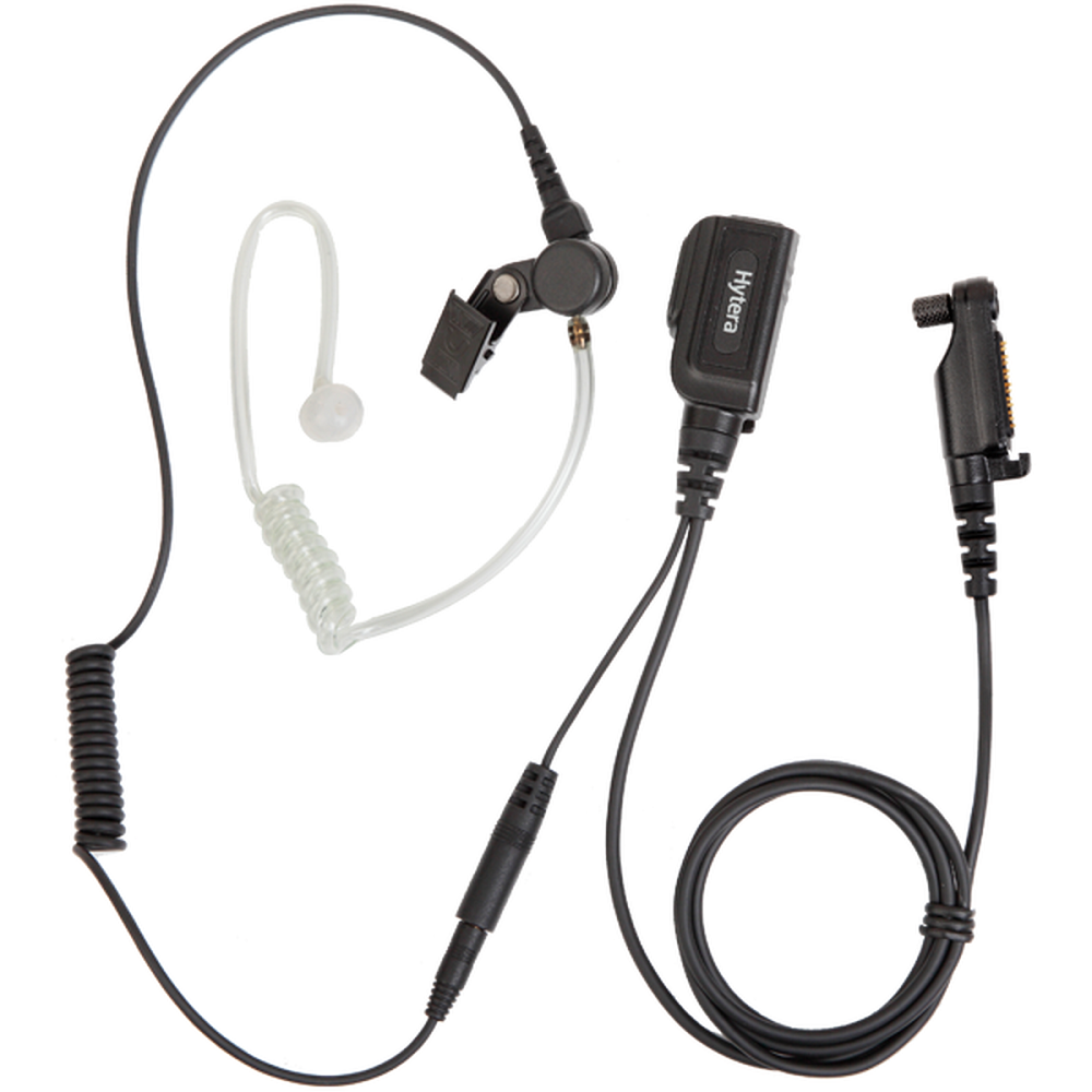 HYTERA EAN22 Auricular con PTT, desmontable, con Tubo acústico, Transparente.