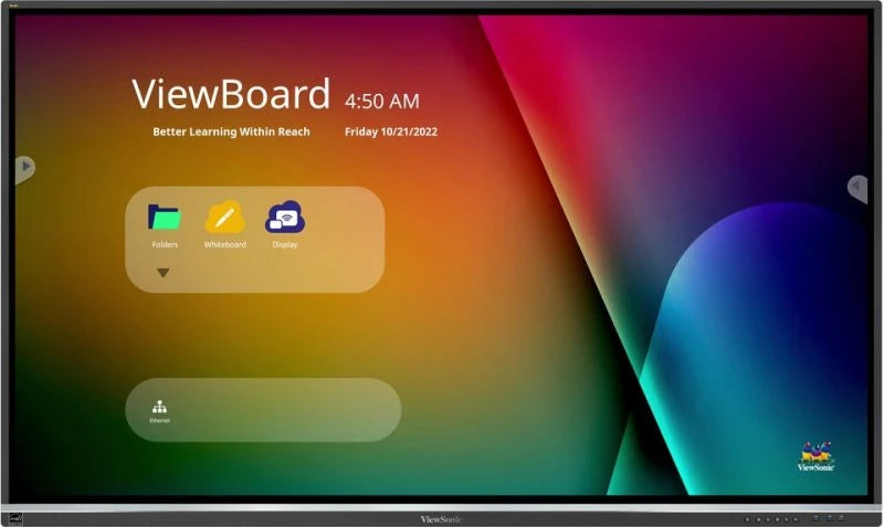 ViewSonic IFP7550-5F ViewBoard  Pantalla interactiva 4K de 75" pulgadas con Android 13