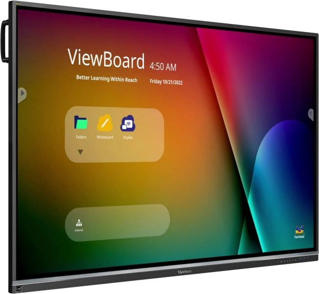 ViewSonic IFP7550-5F ViewBoard  Pantalla interactiva 4K de 75" pulgadas con Android 13
